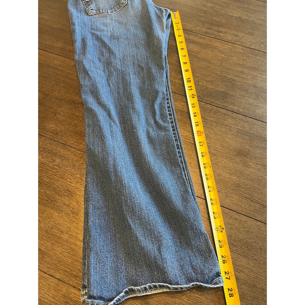 Lucky Brand Sweet N Low Ankle Jeans Women Size 12 Medium Wash Flare Leg - Picture 8 of 8